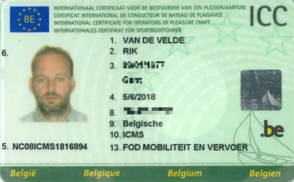 Buy Belgian boat license online
