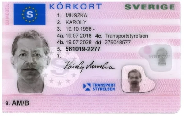 Buy Swedish driving license