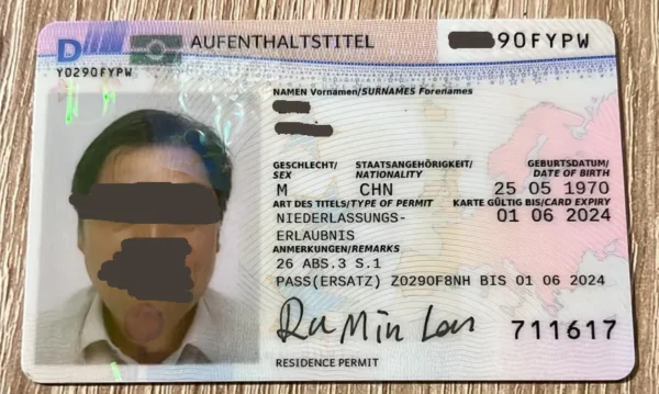 buy german resident permit